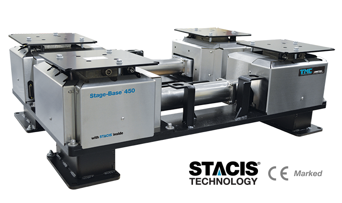 Vibration cancellation system for moving stage semiconductor tools