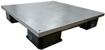 Hybrid optical table vibration isolation system